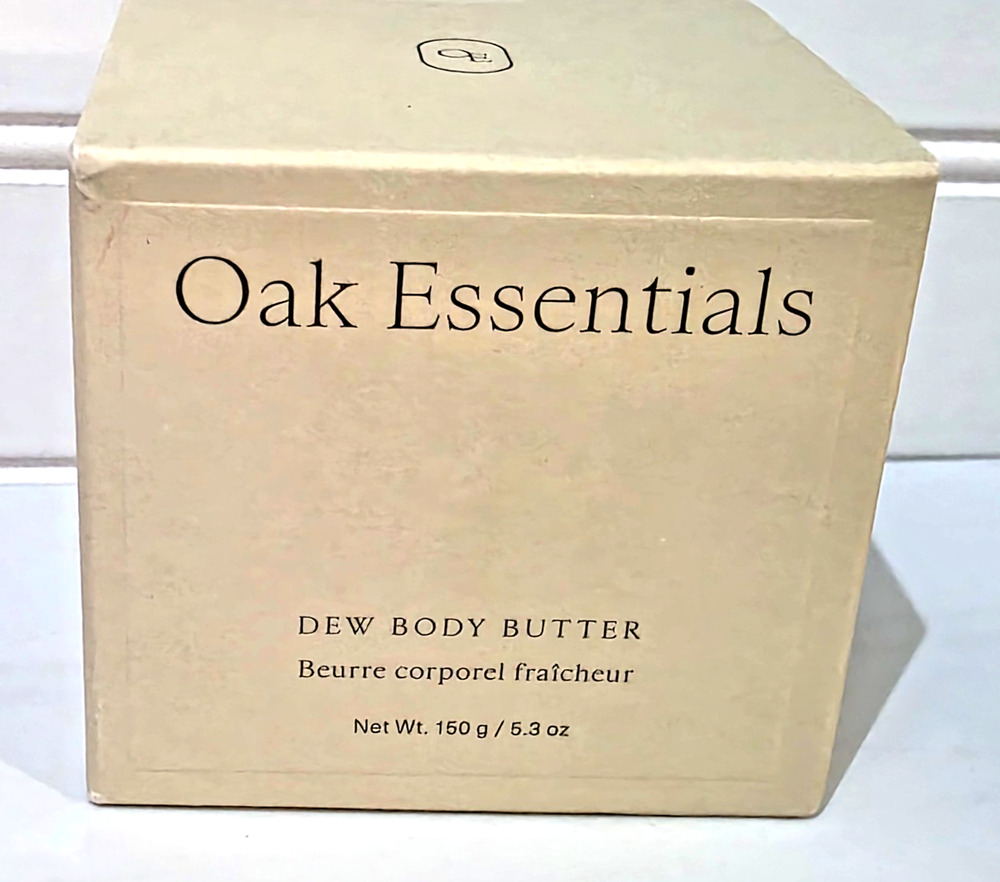 Oak Essentials Dew Hydrating Body Butter Moisturizer 5.3 oz Olive Stem Cells